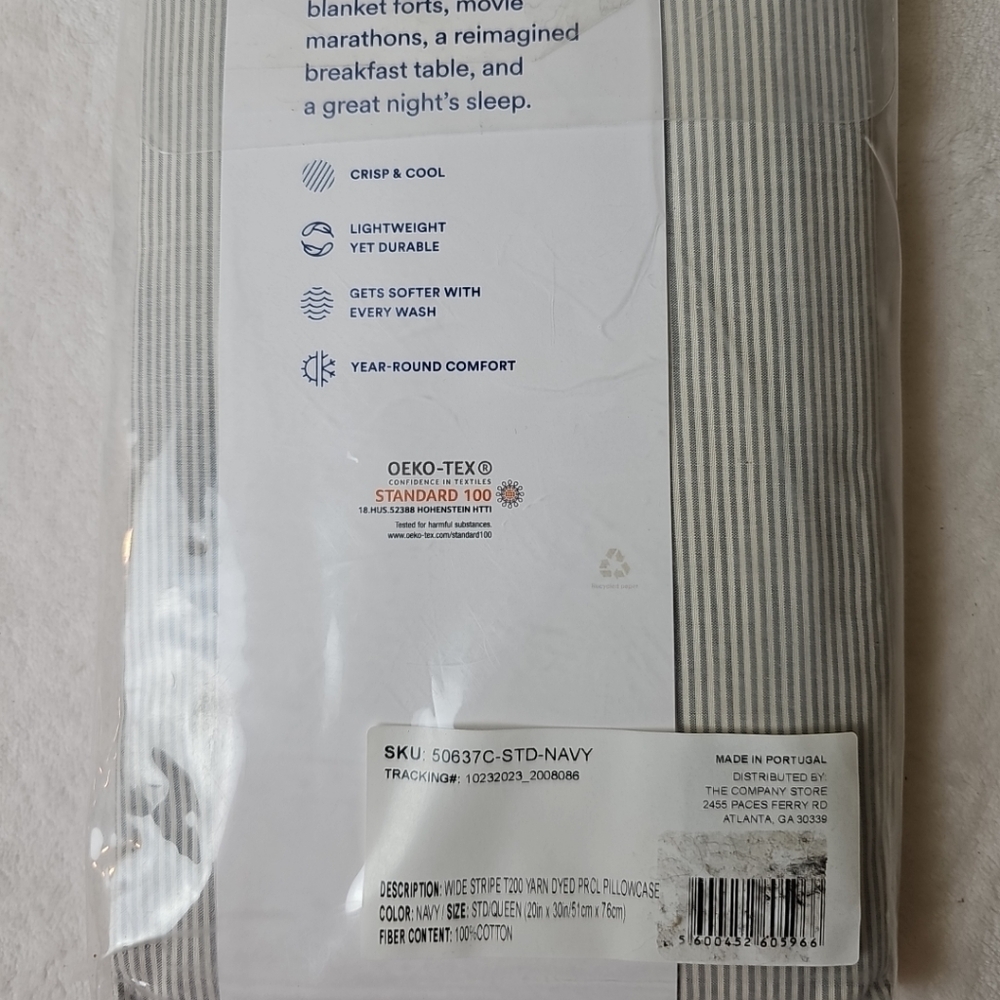 The Company Store Navy Percale Bedding - Picture 2 of 3